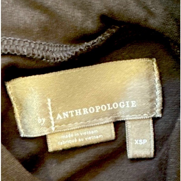 EUC Anthropologie Viola Draped Black Sleeveless Wrapped Shawl Neck Top Size XSP - Picture 13 of 15